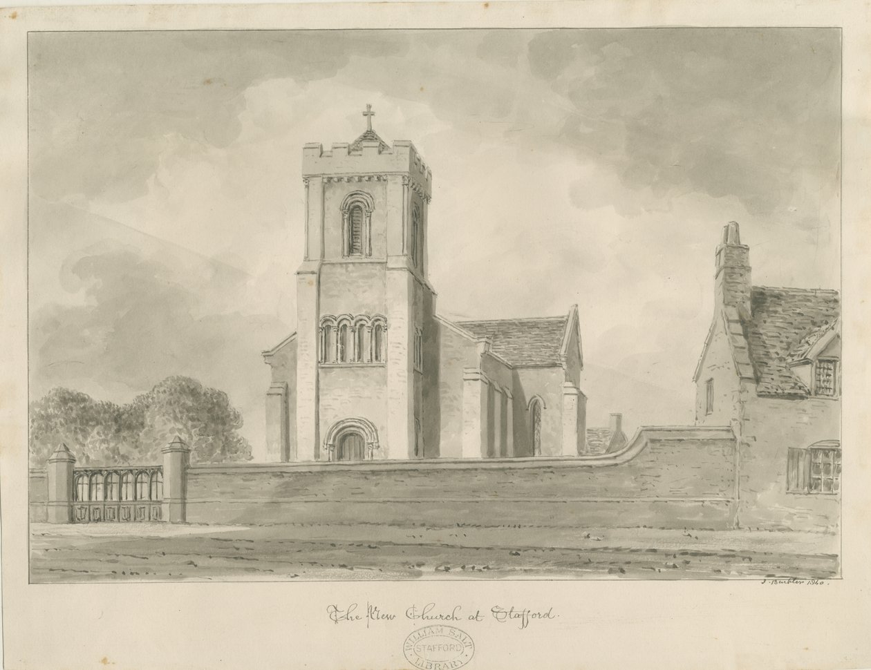 Stafford - Christ Church by John Buckler