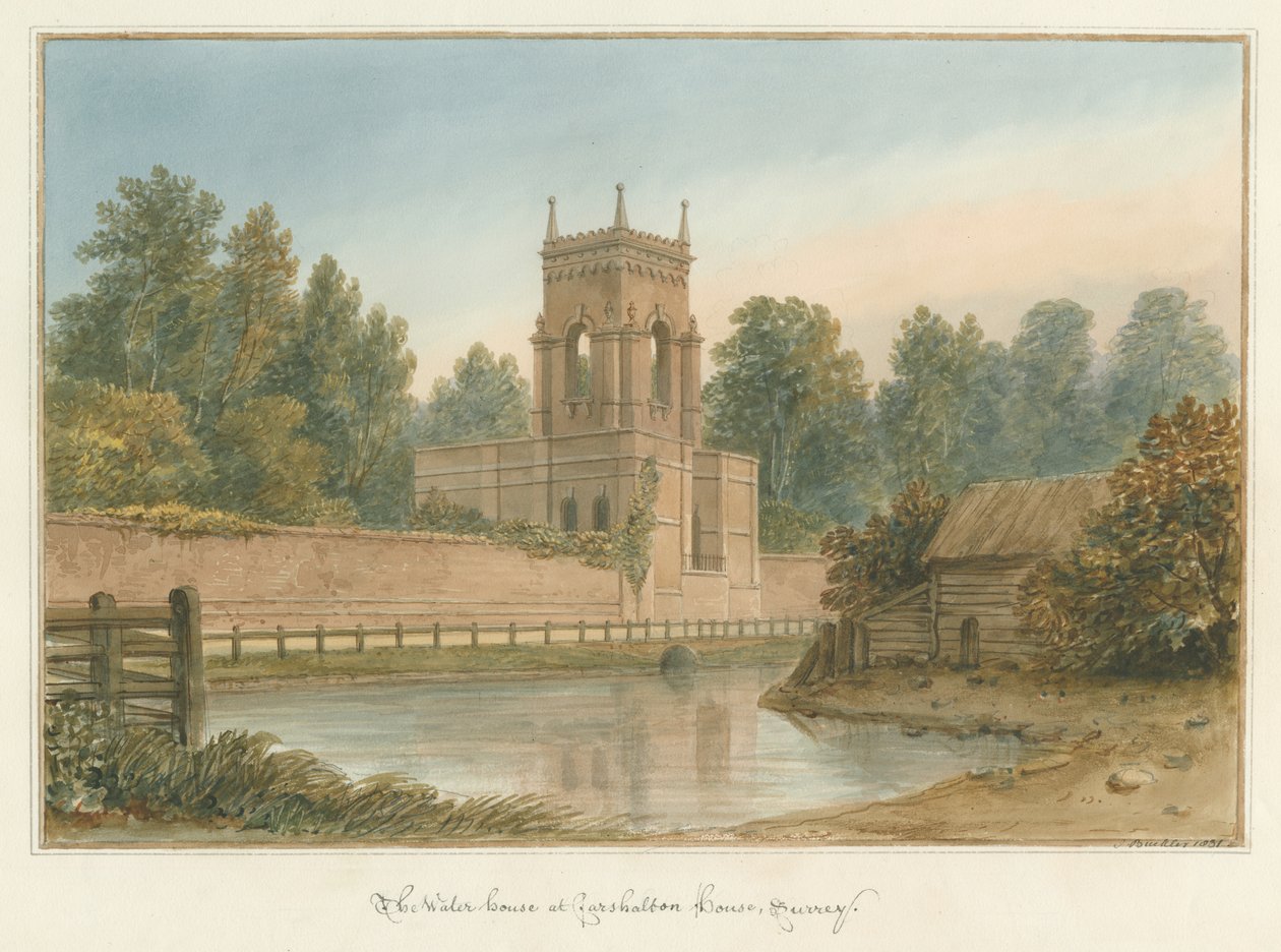 Carshalton House - The Water House by John Buckler