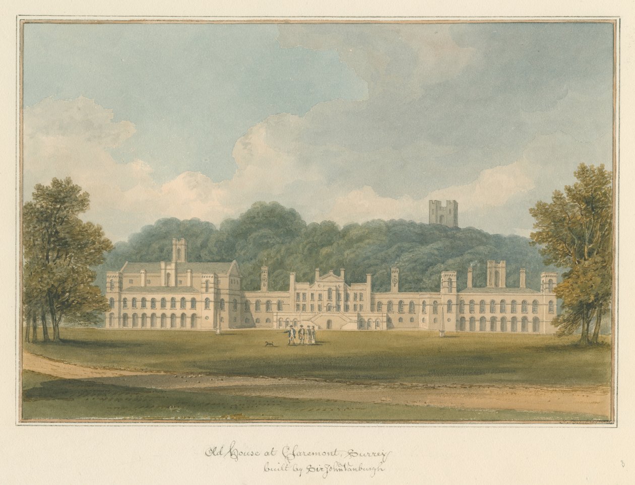 Surrey - Claremont - Old House by John Buckler