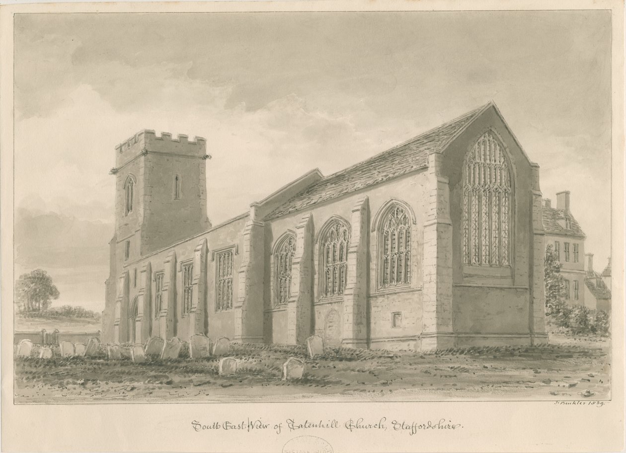 Tatenhill Church by John Buckler