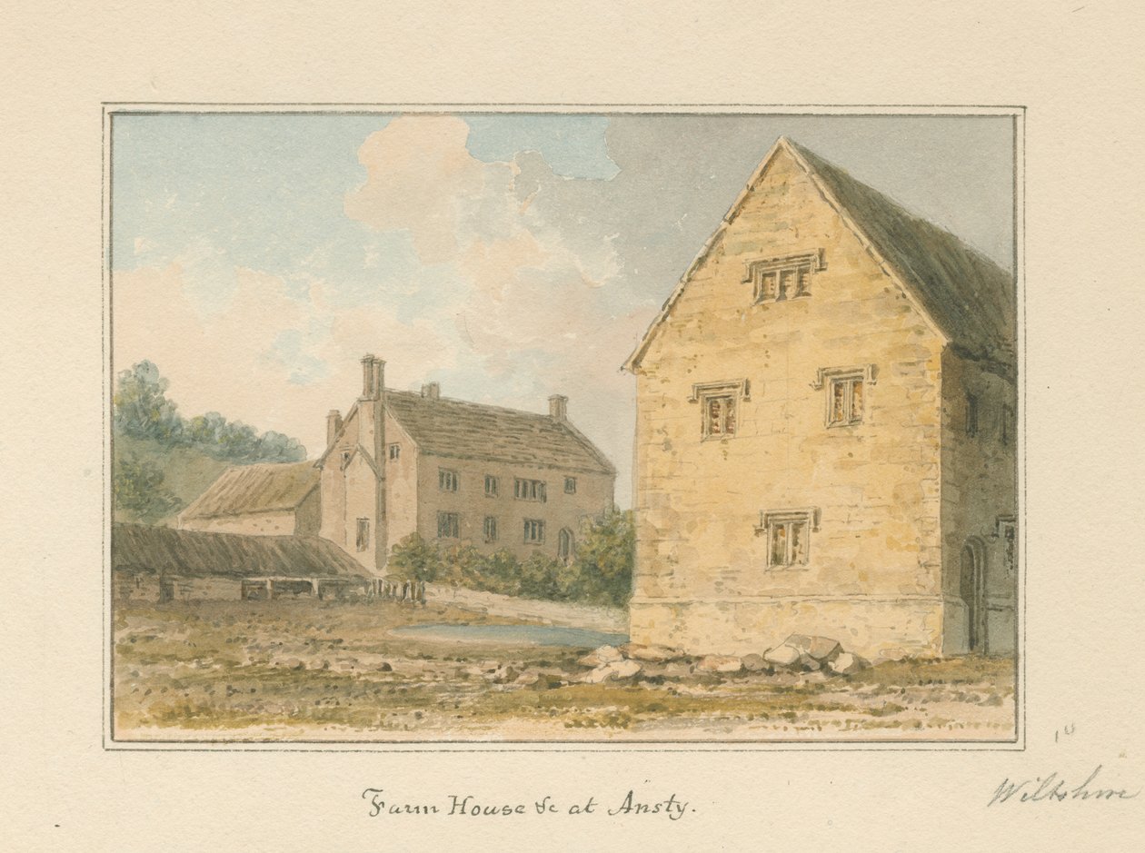 Wiltshire - Ansty - Farm House, 1817 by John Buckler