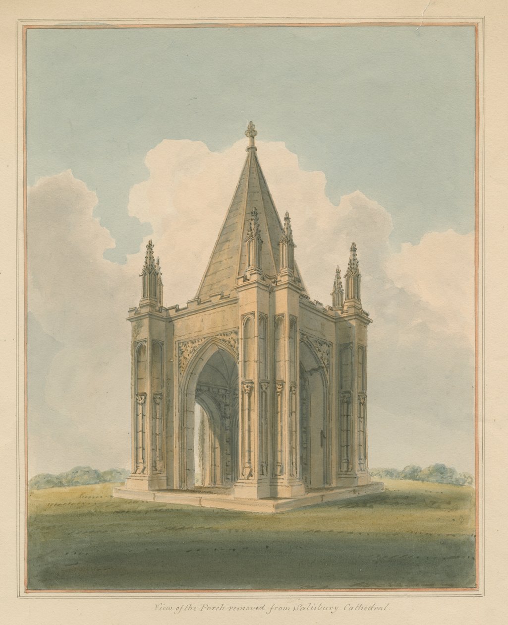 Wiltshire - Salisbury Cathedral - Porch, 1800 by John Buckler