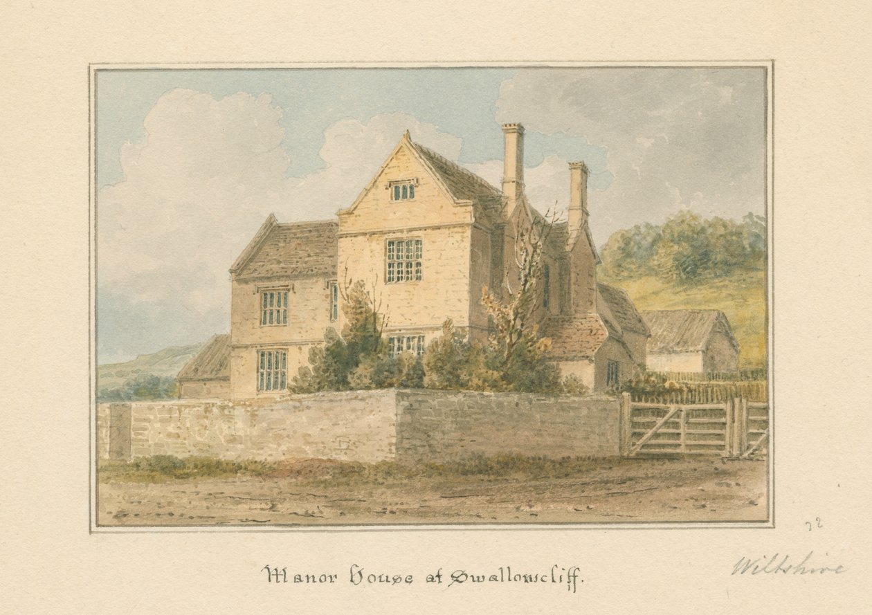 Swallowcliff Manor House, 1817 by John Buckler