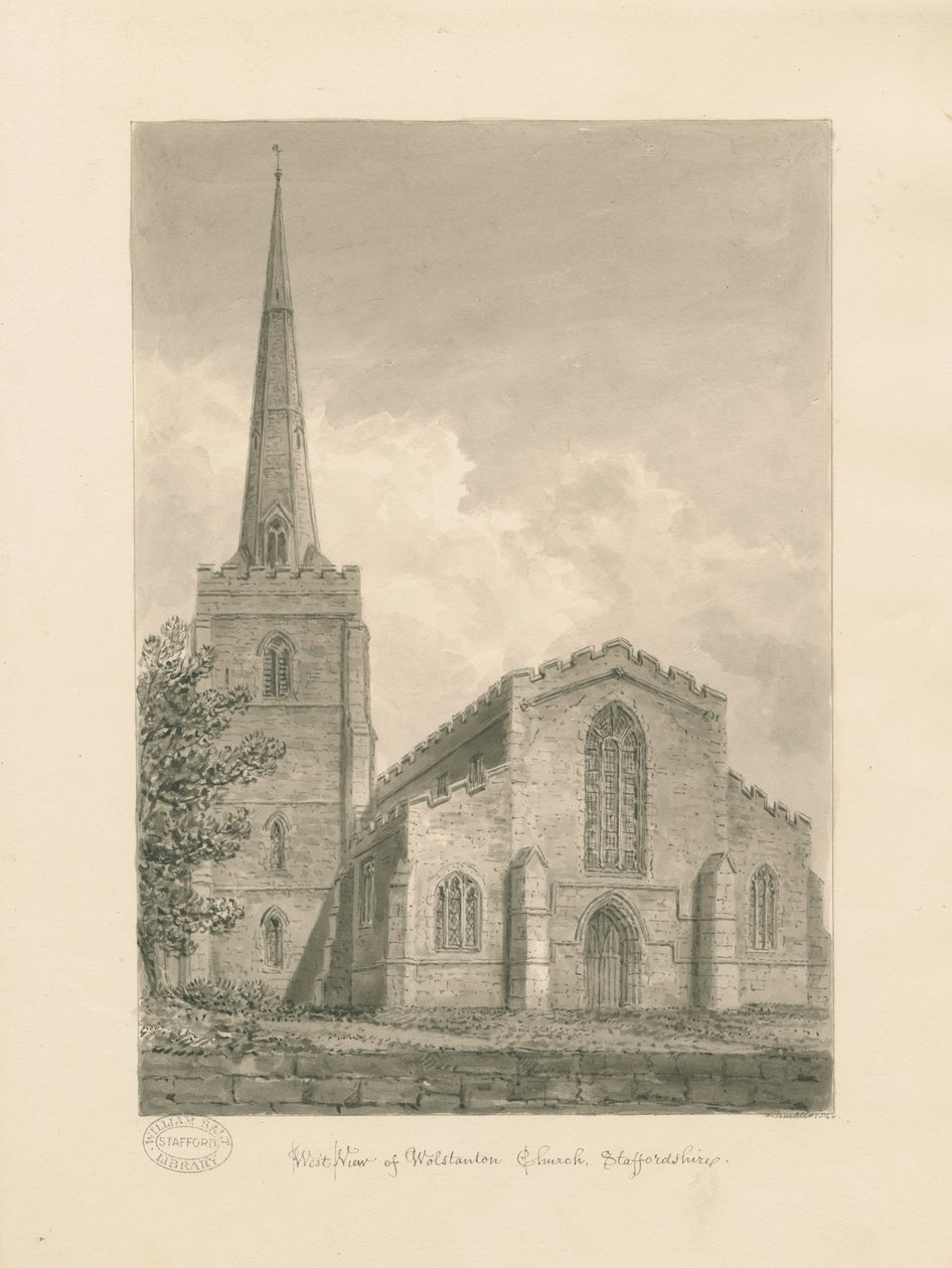 Wolstanton Church by John Buckler