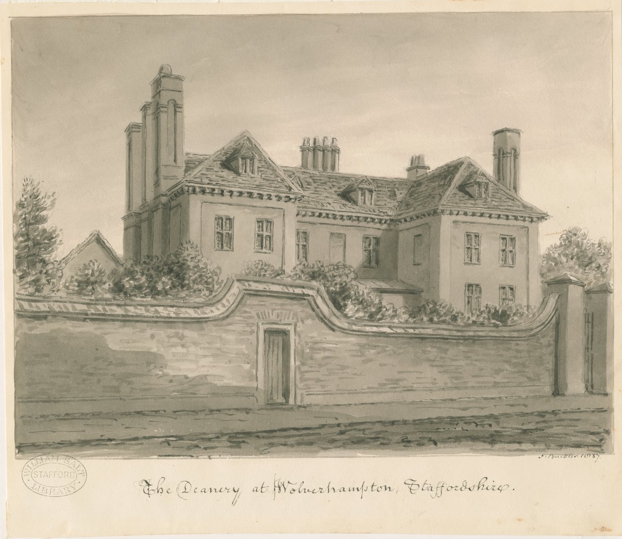 Wolverhampton - The Deanery House by John Buckler