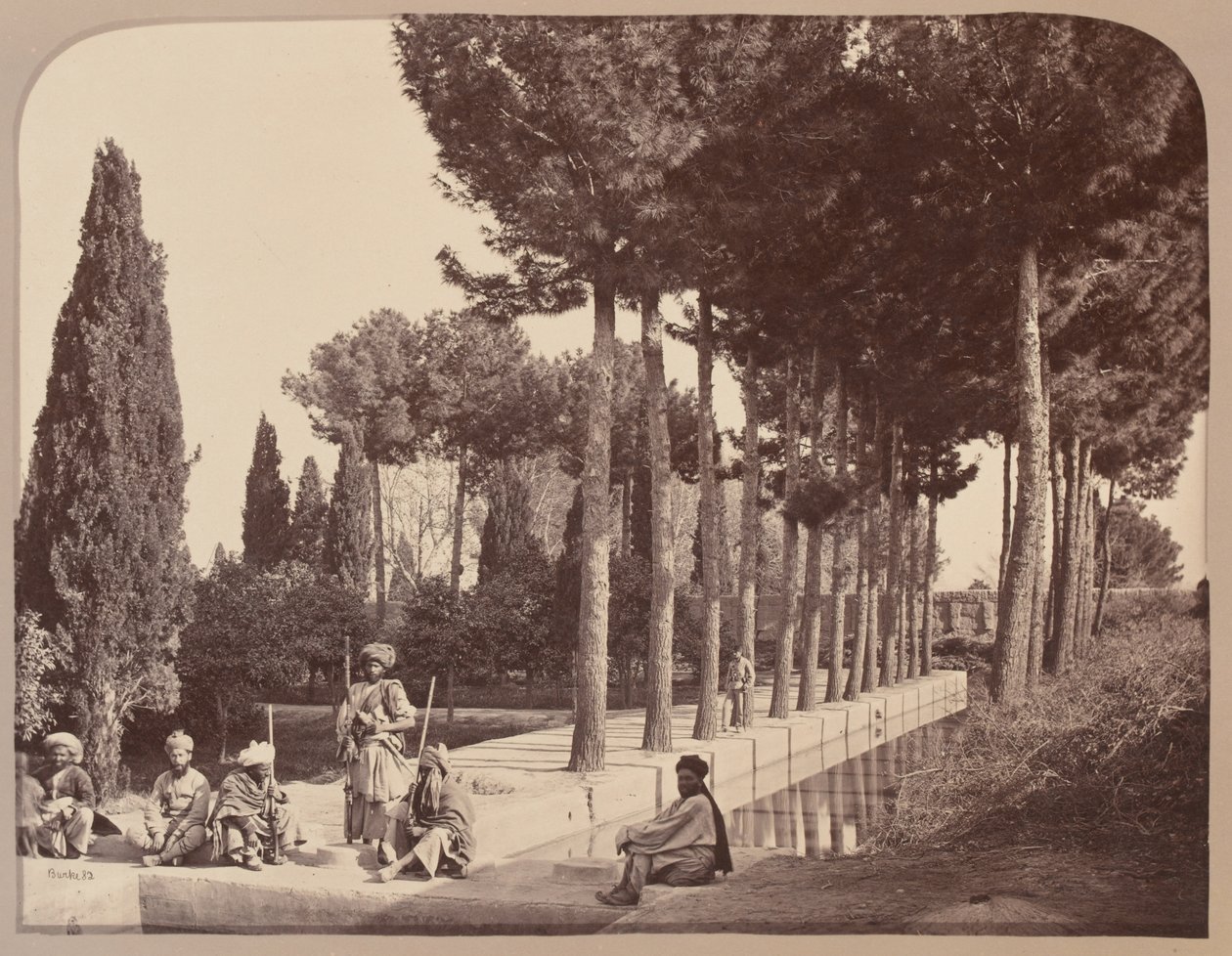 Afghan Tribesmen Rest in Babur