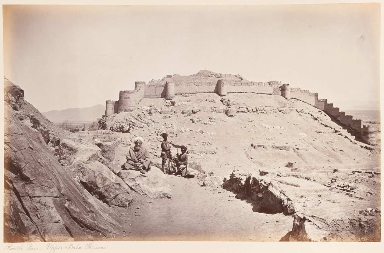 South face, Upper Bala Hissar, Kabul, 1879 by John Burke