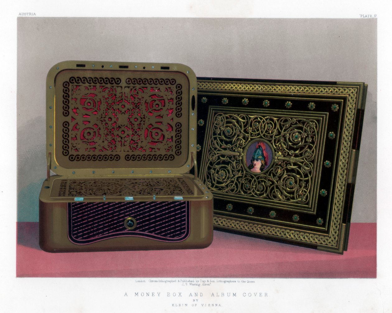 A Money Box and Album Cover, 19th century by John Burley Waring