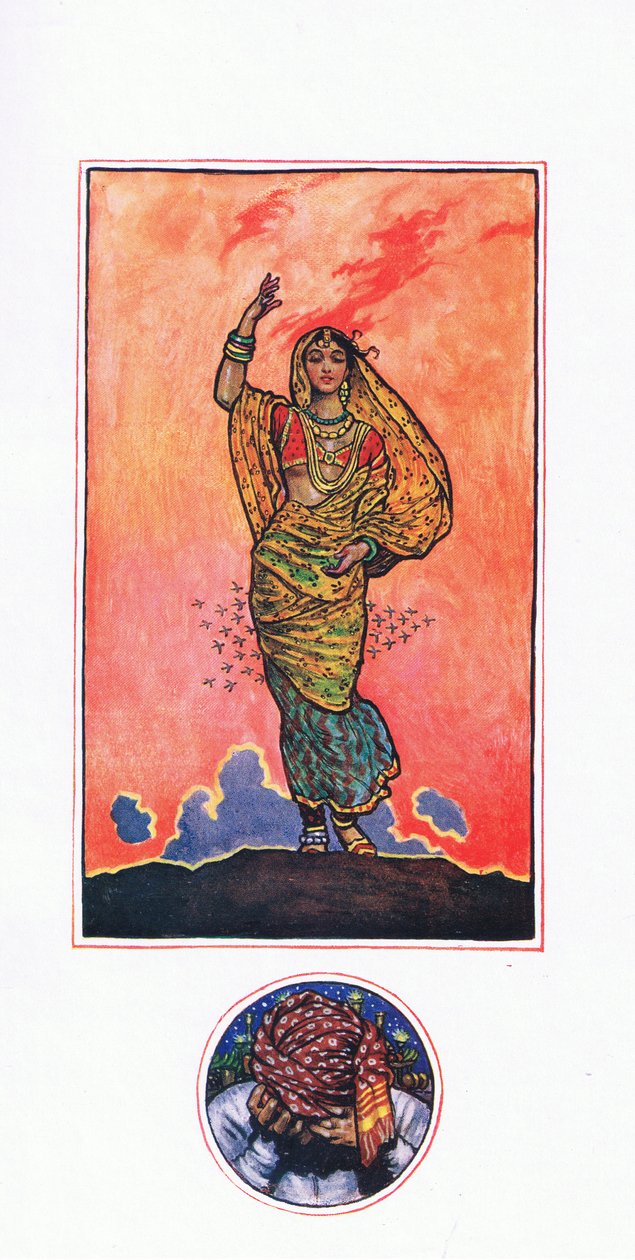 Reminisence of Mahomed Akram, illustration from The Garden of Kama (and other lyrics from India) by John Byam Liston Shaw