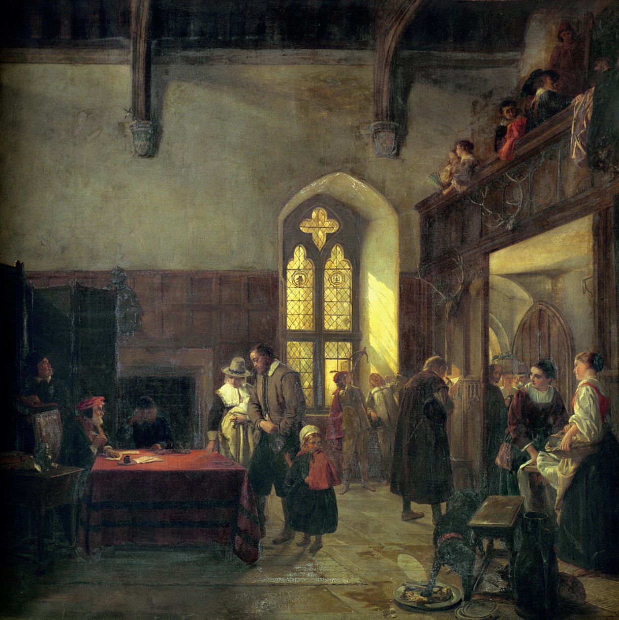 Rent Day at Haddon Hall by John Callcott Horsley