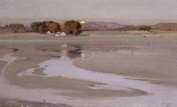 Kintallen Mill, Moonrise by John Campbell Mitchell