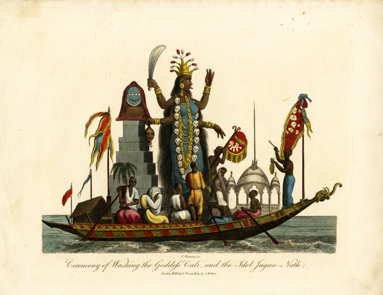Ceremony of Washing the Goddess Kali and the Idol Jagannath by John Chapman