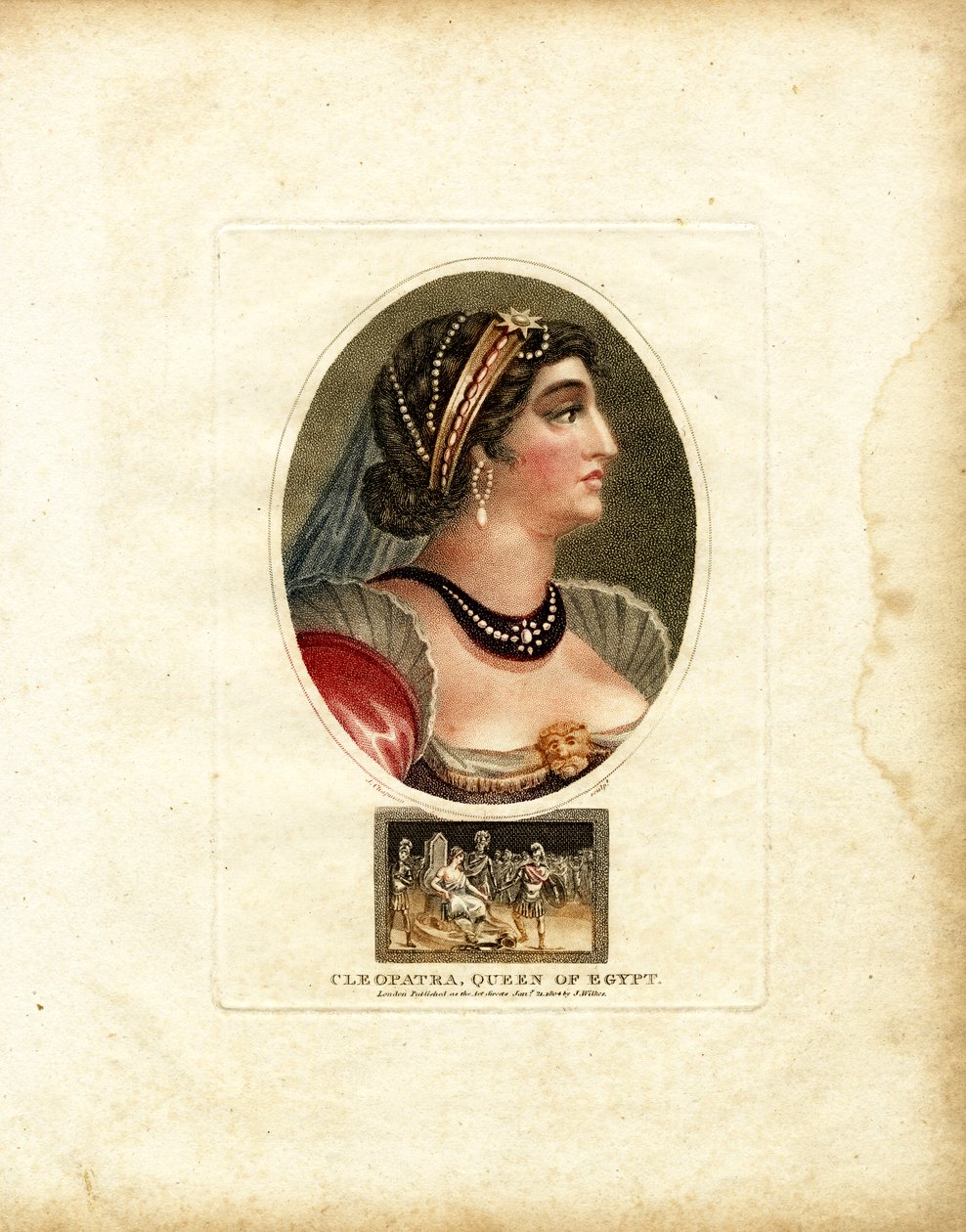 Portrait of Cleopatra, Queen of Egypt by John Chapman