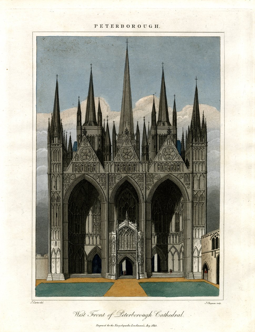 West Front of Peterborough Cathedral by John Chapman