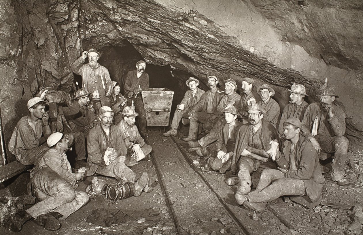 "Croust time", East Pool mine, illustration from 