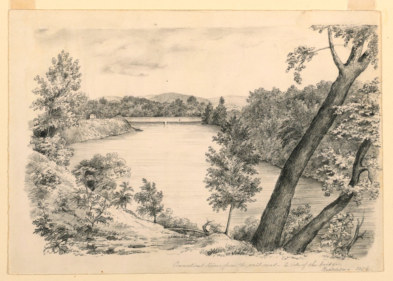 View of the Connecticut River, near Brattleboro, Vermont, 1854 by John Cheney