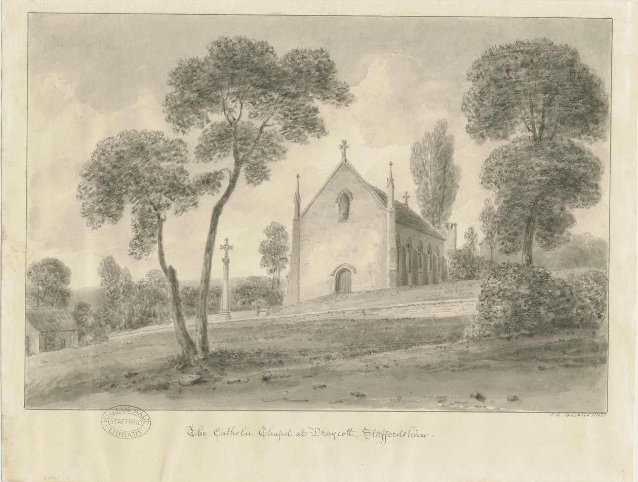 Cresswell - Draycott-in-the-Moors Catholic Chapel by John Chessell Buckler