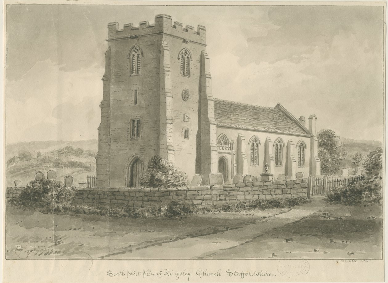 Kingsley Church by John Chessell Buckler