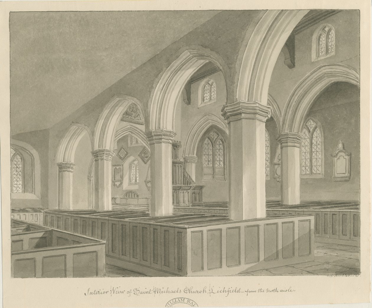 Lichfield - Interior of St. Michael