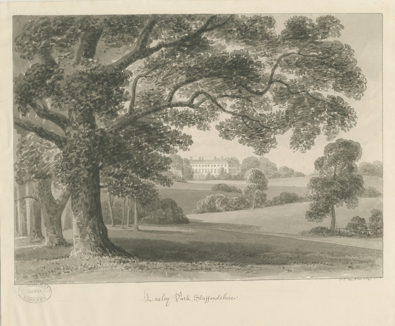 Loxley Park by John Chessell Buckler