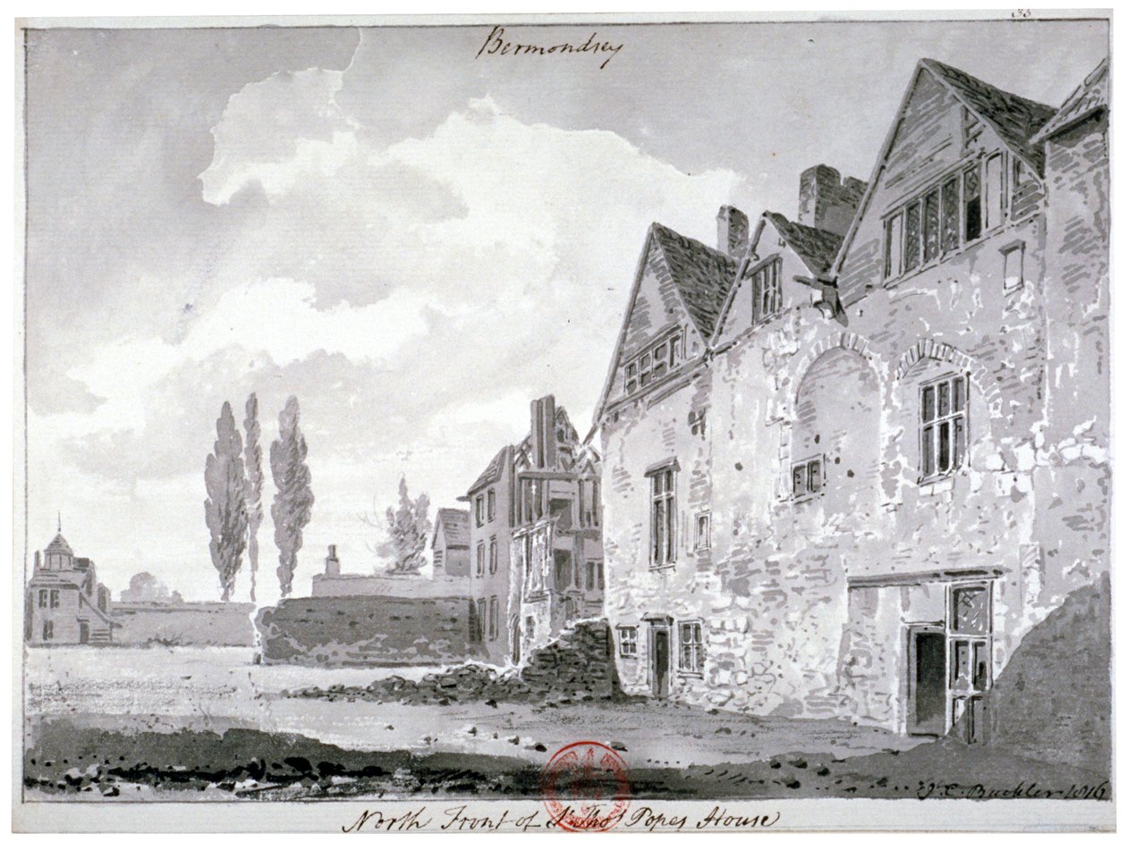 North front of Bermondsey House, London by John Chessell Buckler