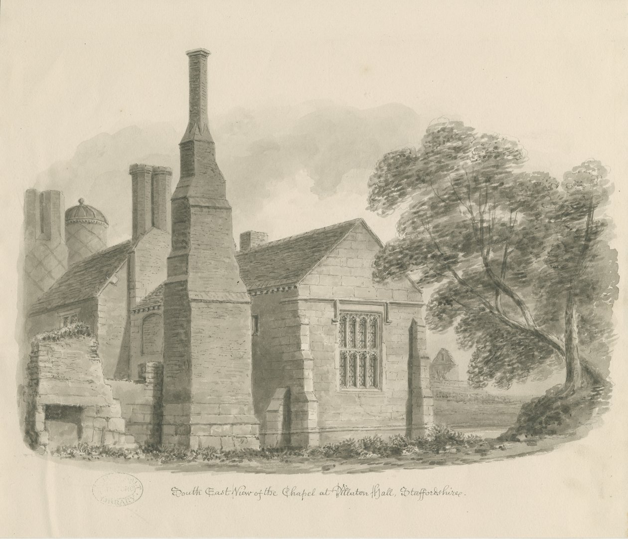 Pillaton Hall - Chapel by John Chessell Buckler
