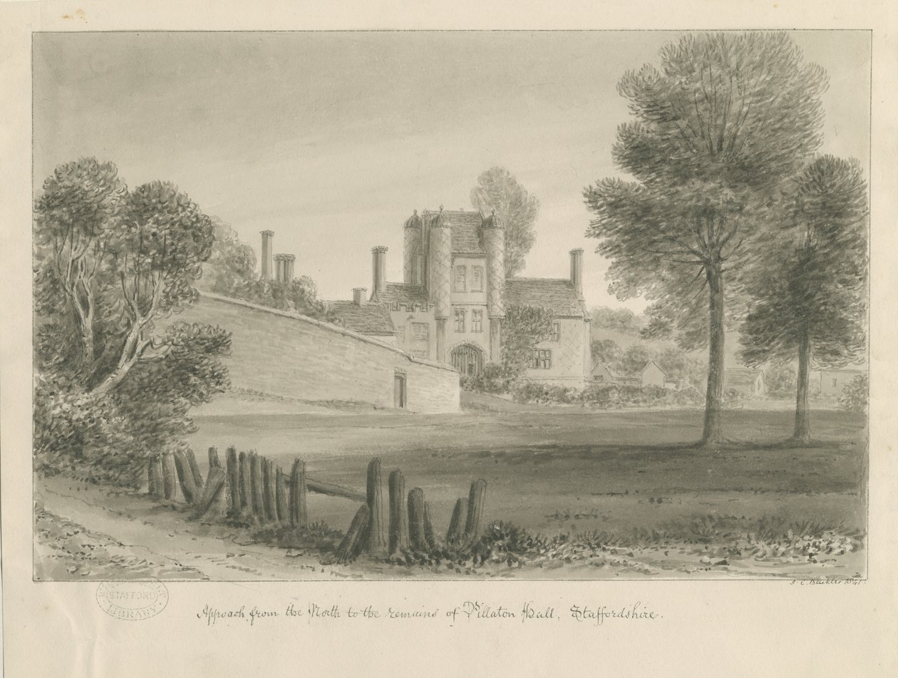Pillaton Hall by John Chessell Buckler