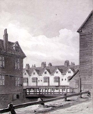 View of the Folly at Dockhead, Bermondsey by John Chessell Buckler
