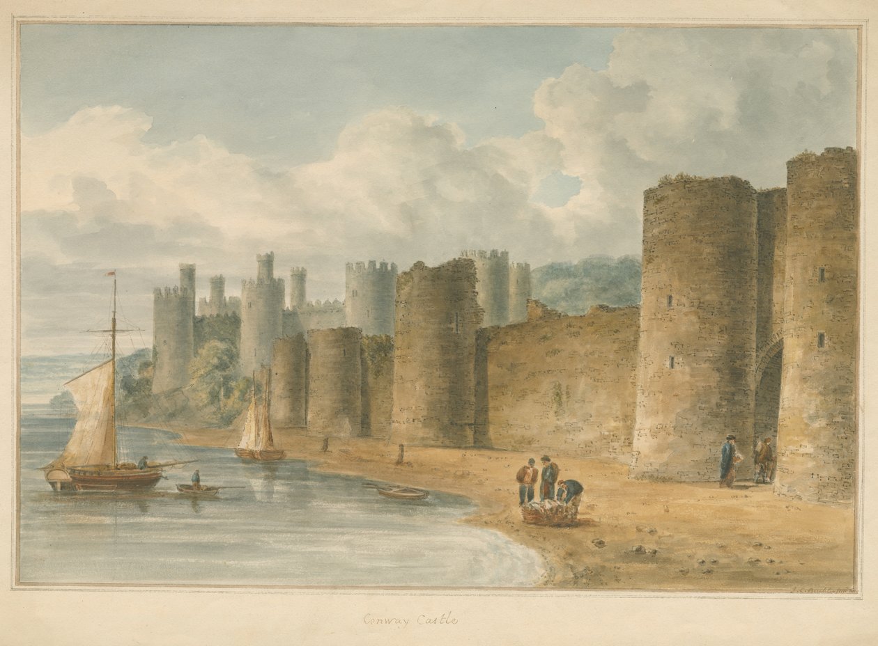 Conway Castle, 1810 by John Chessell Buckler