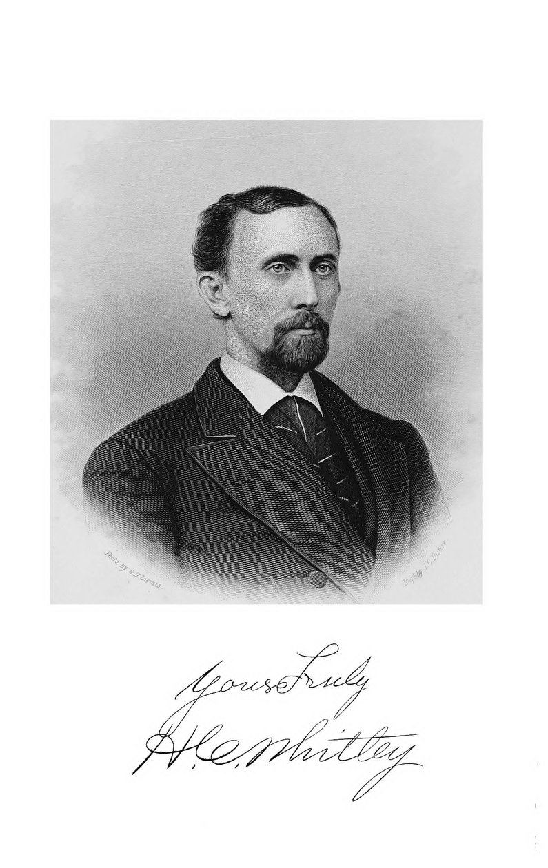 Portrait of Hiram C. Whitley, frontispiece from 