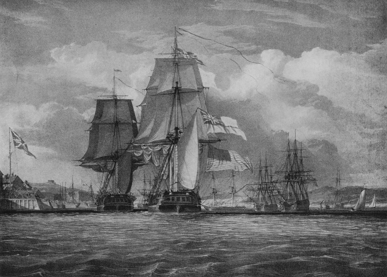 The Shannon and the Chesapeake by John Christian Schetky