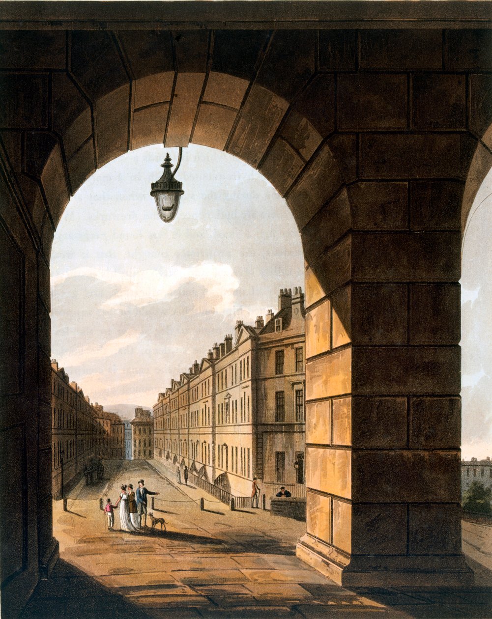Street Scene, Bath by John Claude Nattes