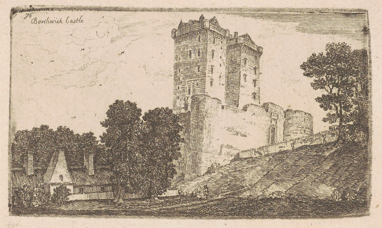 Borthwick Castle by John Clerk, of Eldin