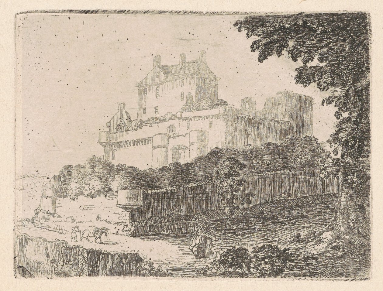 Dalhousie Castle I by John Clerk, of Eldin