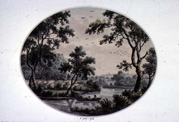 River Scene by John Collet: Highest-quality art reproduction