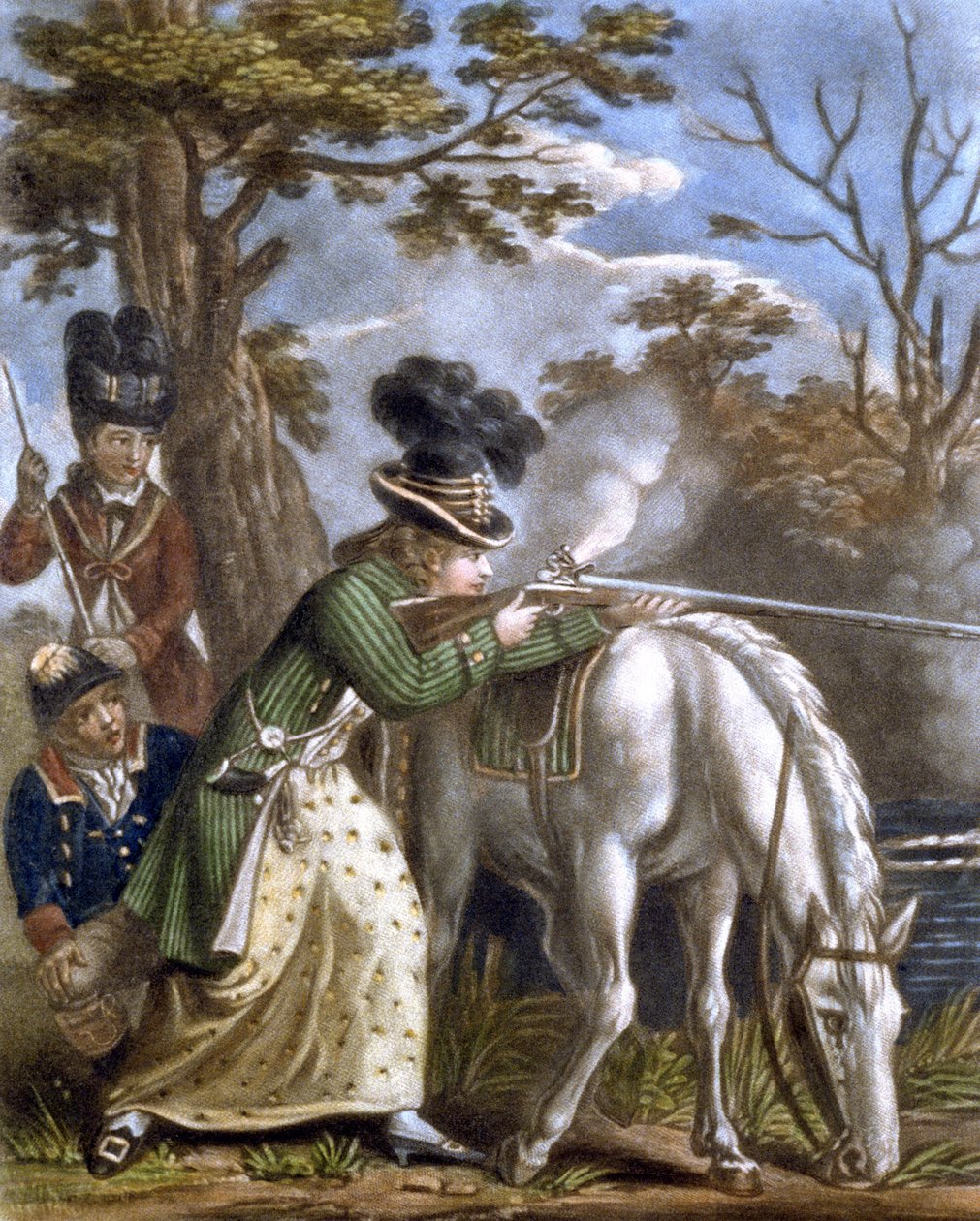 'The Ladies Shooting Poney' by John Collet: Fine art print