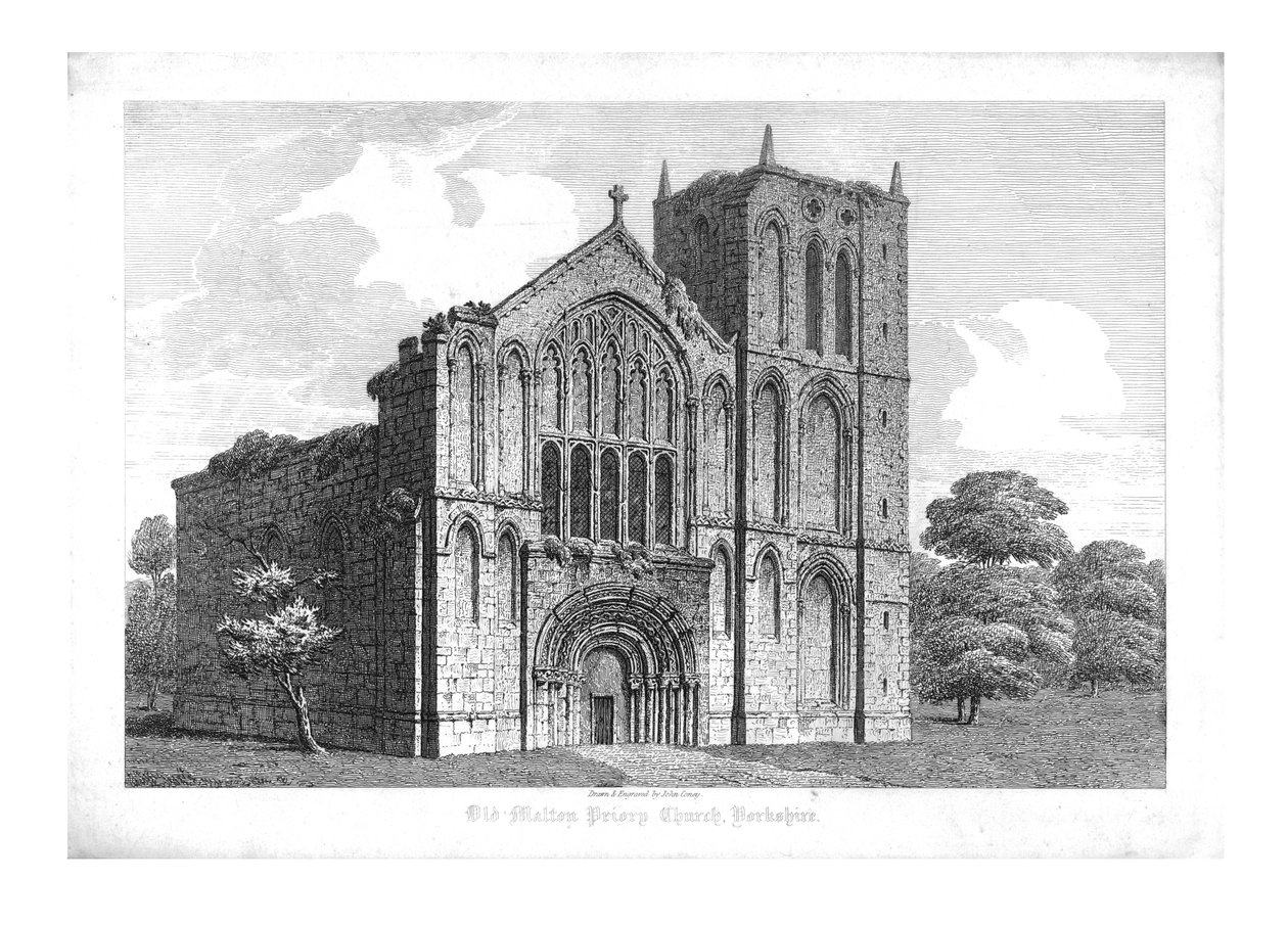 Old Malton Priory Church, Yorkshire by John Coney
