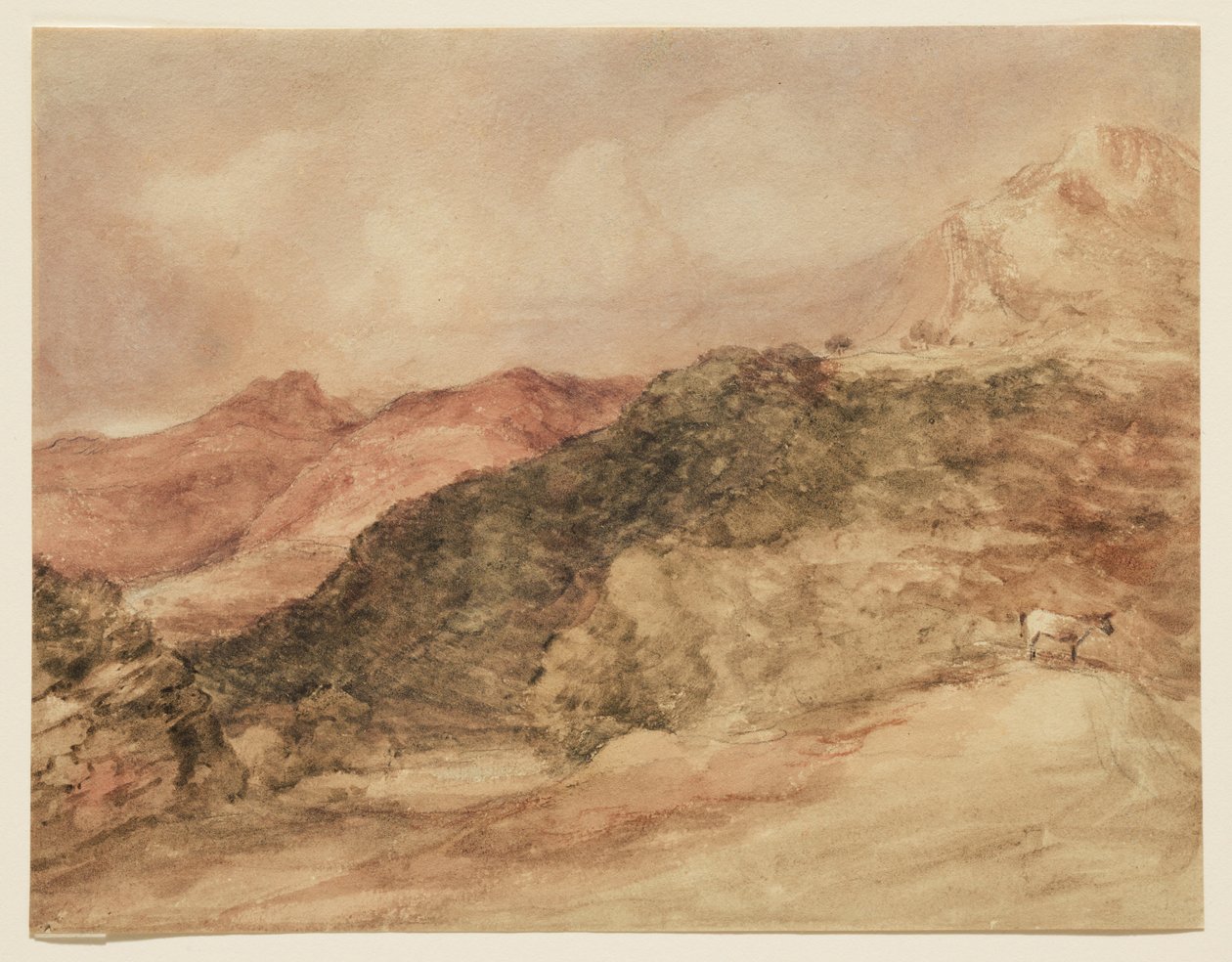 Bow Fell and Langdale Pikes by John Constable