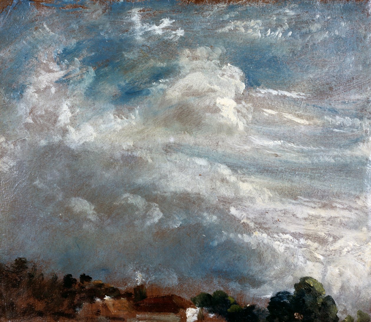 Cloud Study: Horizon of Trees by John Constable