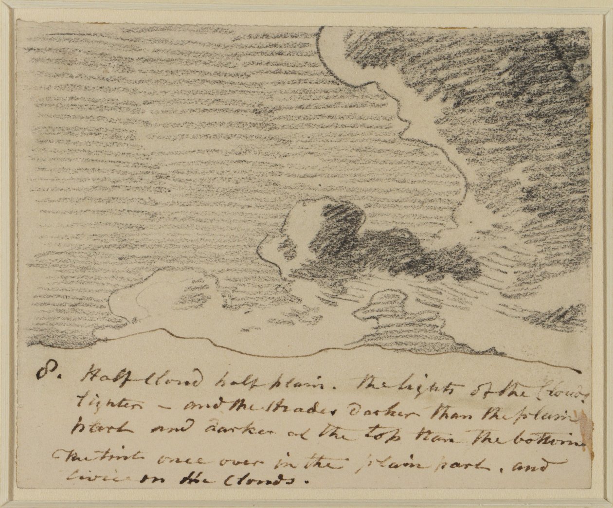 Cloud study (after Alexander Cozens Engravings of Skies), c.1822-23 by John Constable