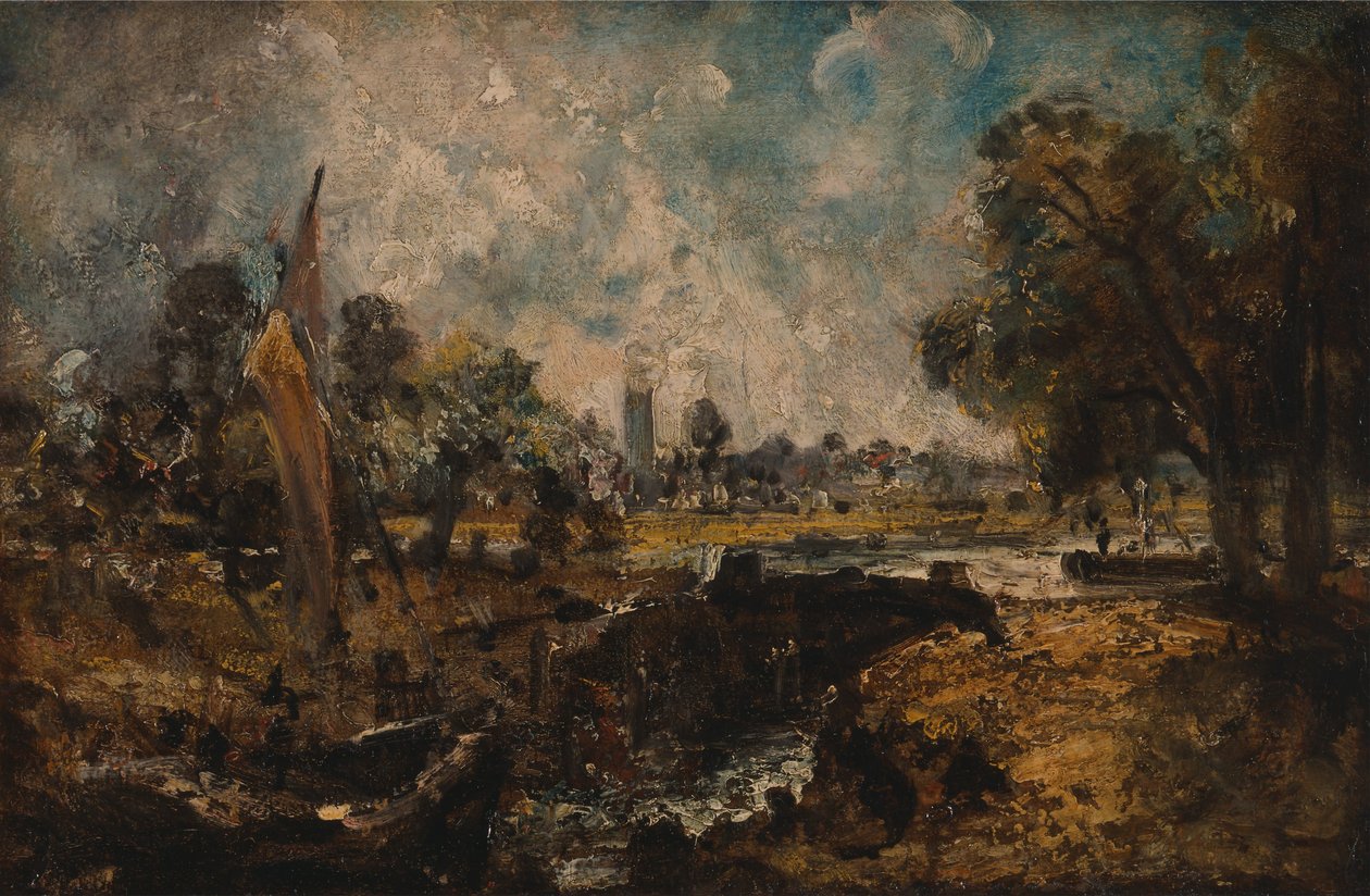 Dedham Lock by John Constable
