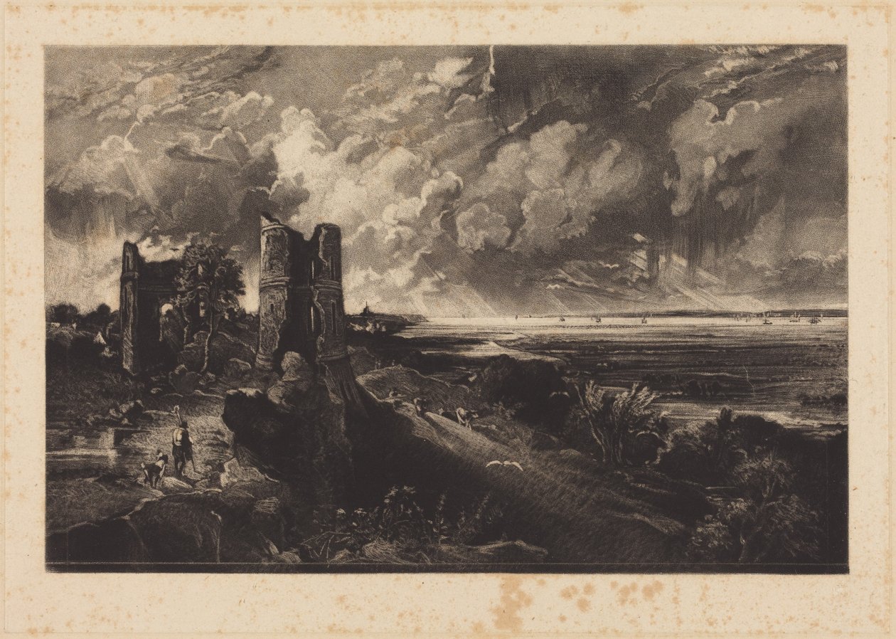 Hadleigh Castle (Small Plate) by John Constable
