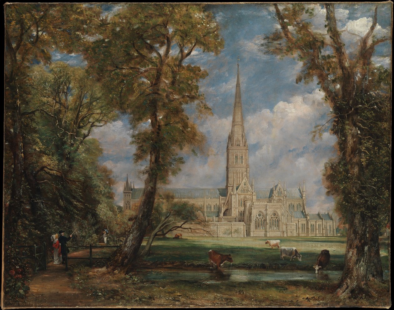 Salisbury Cathedral from the Bishop
