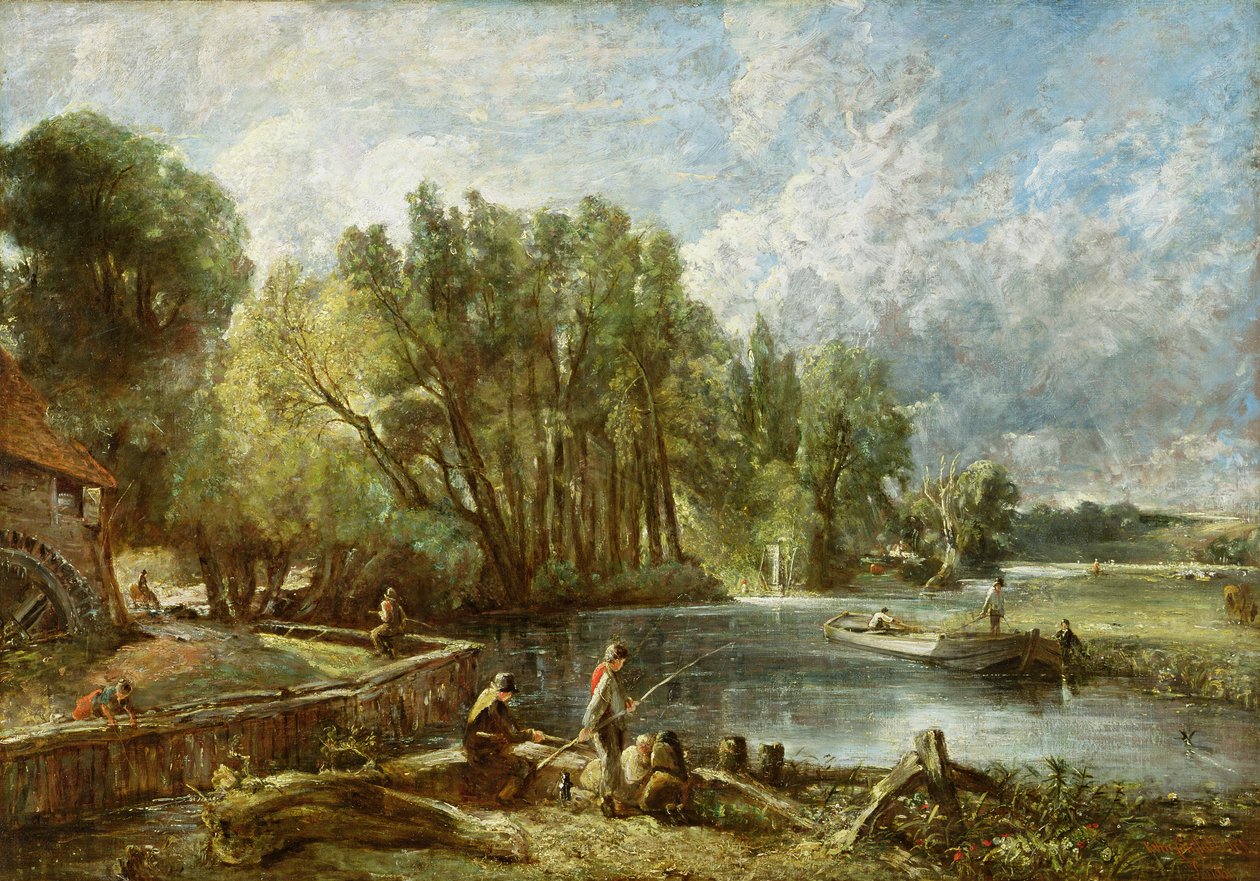 The Young Waltonians - Stratford Mill, c.1819-25 by John Constable