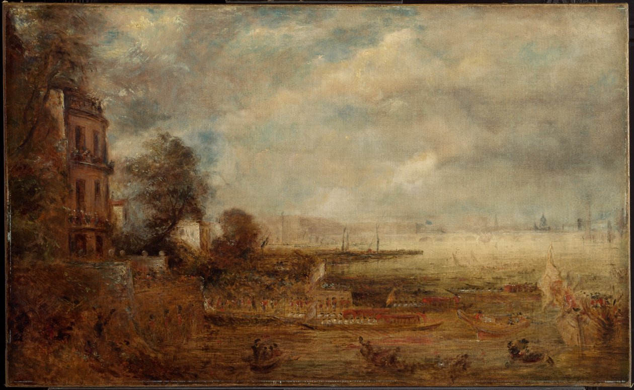 Waterloo Bridge Seen from Whitehall Stairs by John Constable