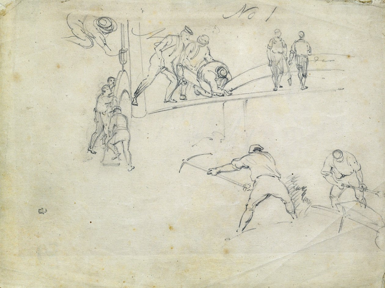 Construction of the London and Birmingham Railway, c.1835 by John Cooke Bourne