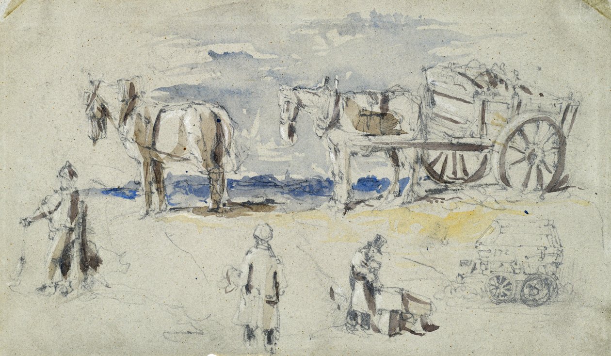 Construction of the London and Birmingham Railway, c.1835 by John Cooke Bourne