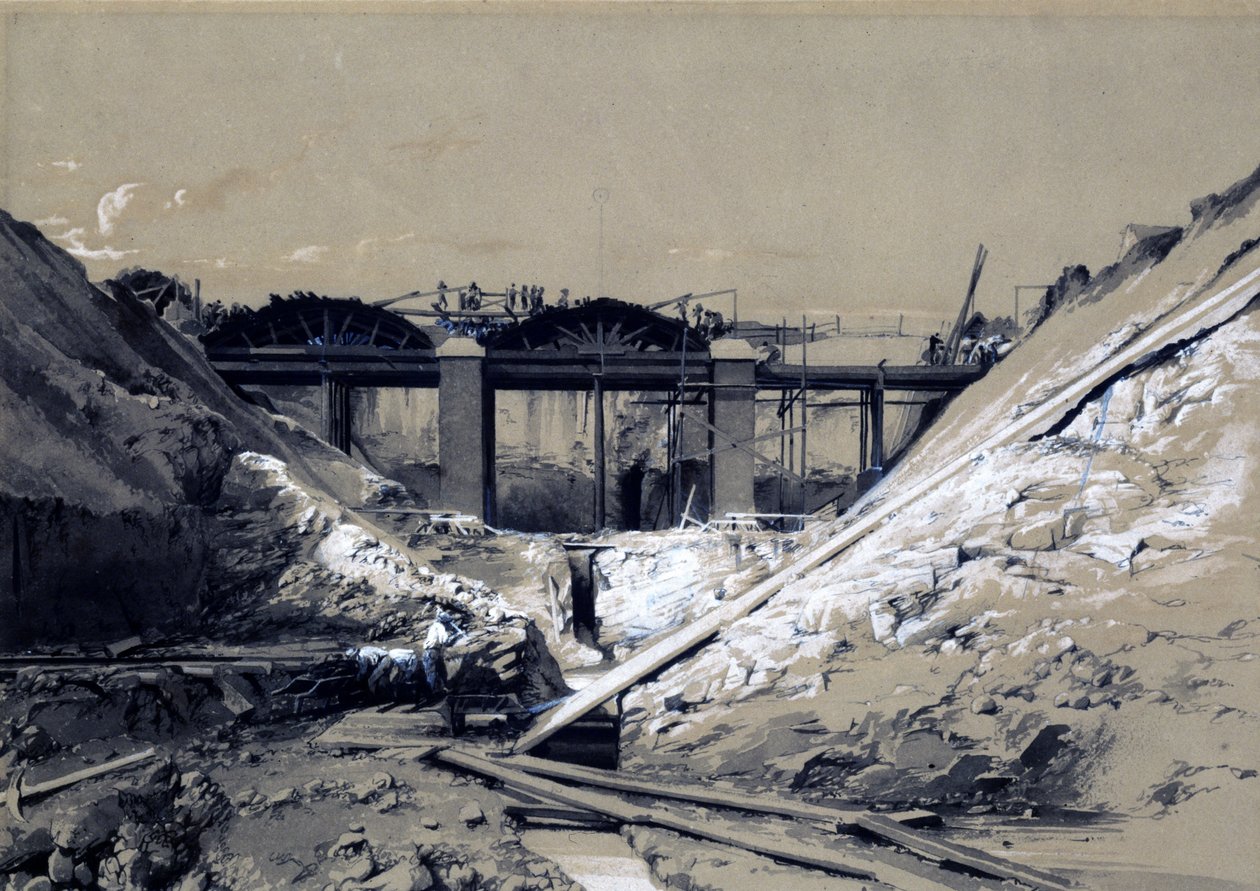 Tring Cutting, Hertfordshire, 1838 by John Cooke Bourne