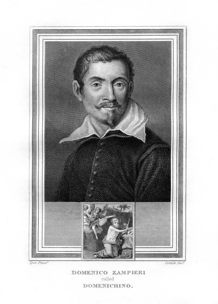 Domenichino, Italian Baroque era painter, 1825 by John Corner