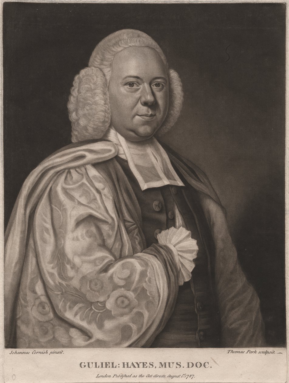 Guliel Hayes, engraved by Thomas Park by John Cornish